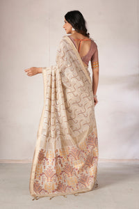 Zaika Cotton In Beige And Brown