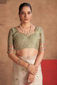 Aastha Cotton In Dark Pink And Green