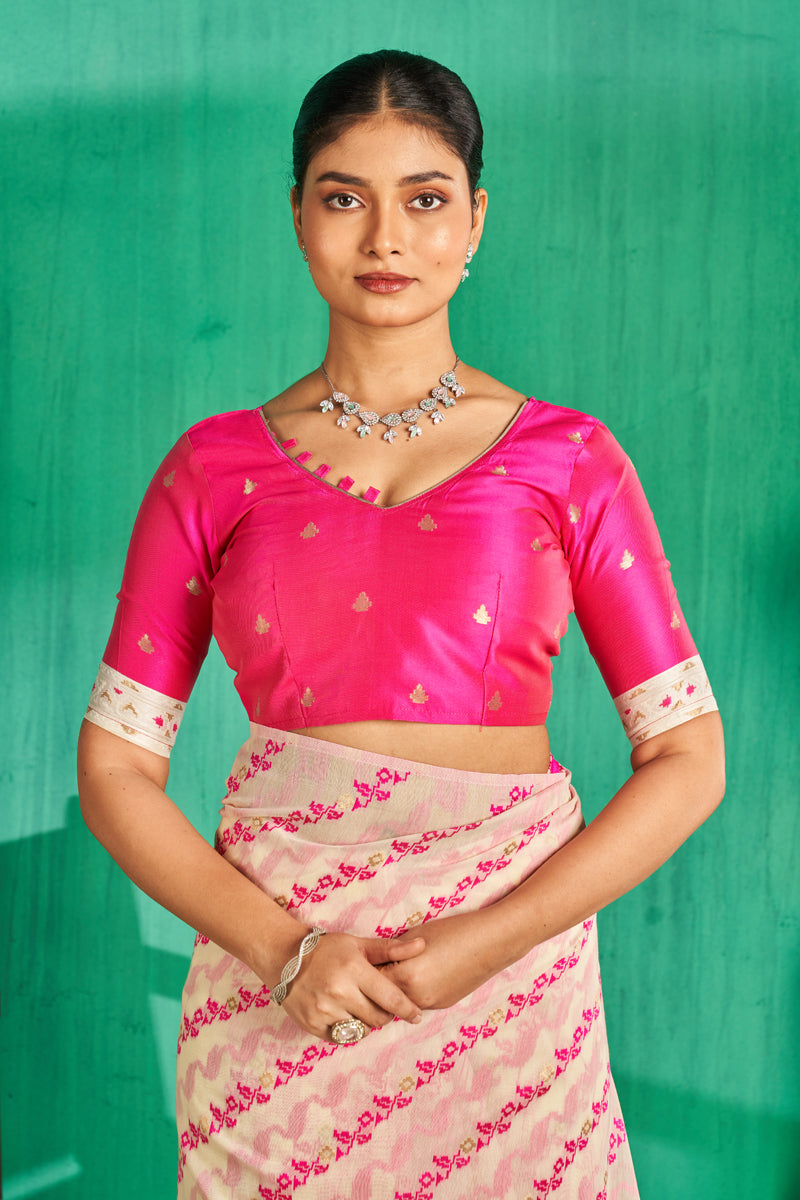 Twara Cotton in Hot Pink