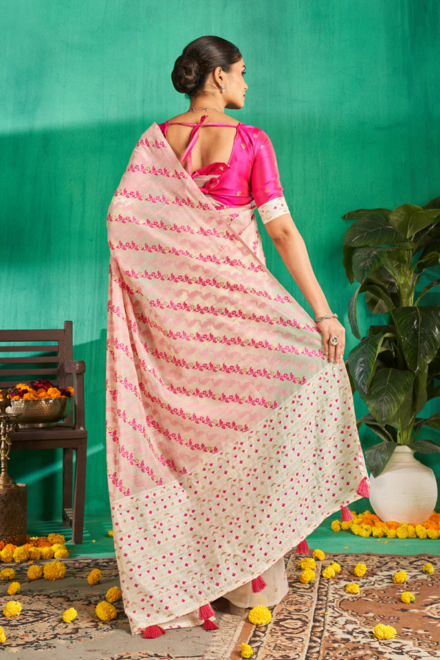 Twara Cotton in Hot Pink