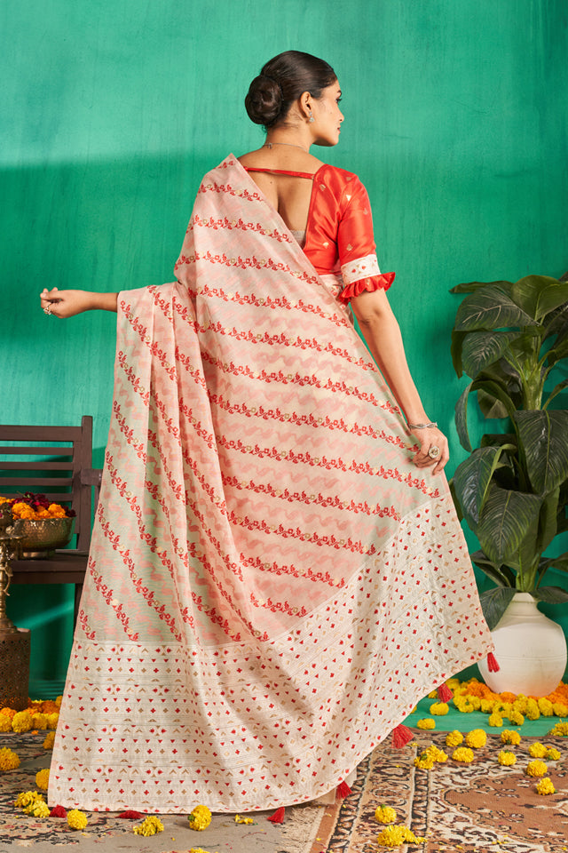 Twara Cotton in Red