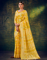 Malhari Cotton Saree Yellow (KV/V7)