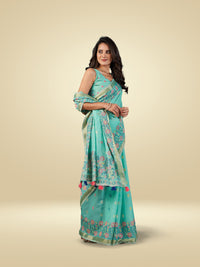 Mahira Cotton Aqua Blue