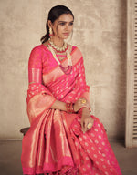 Kabini Banarasi Silk Saree Pink