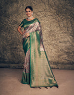 Kanjari Banarasi Silk Saree Green