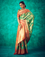 Nirvana Kanjivaram Silk Saree Green (V4)
