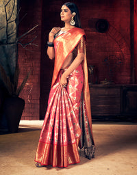 Nirvana Kanjivaram Silk Saree Red (V2)