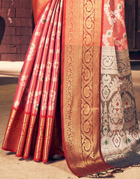 Nirvana Kanjivaram Silk Saree Red (V2)