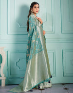 The Holy Vastra Silk Saree Blue