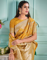 The Holy Vastra Silk Saree Yellow