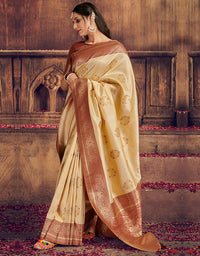 The Intense Vastra Silk Saree Golden