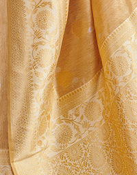 The Passion Vastra Silk Saree Golden