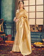 The Passion Vastra Silk Saree Golden
