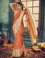 The Passion Vastra Silk Saree Orange