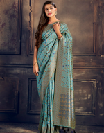 The Romance Vastra Silk Saree Blue