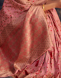 The Romance Vastra Silk Saree Pink