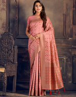 The Romance Vastra Silk Saree Pink