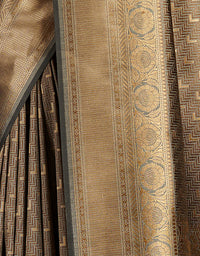 The Soul Vastra Silk Saree Ash