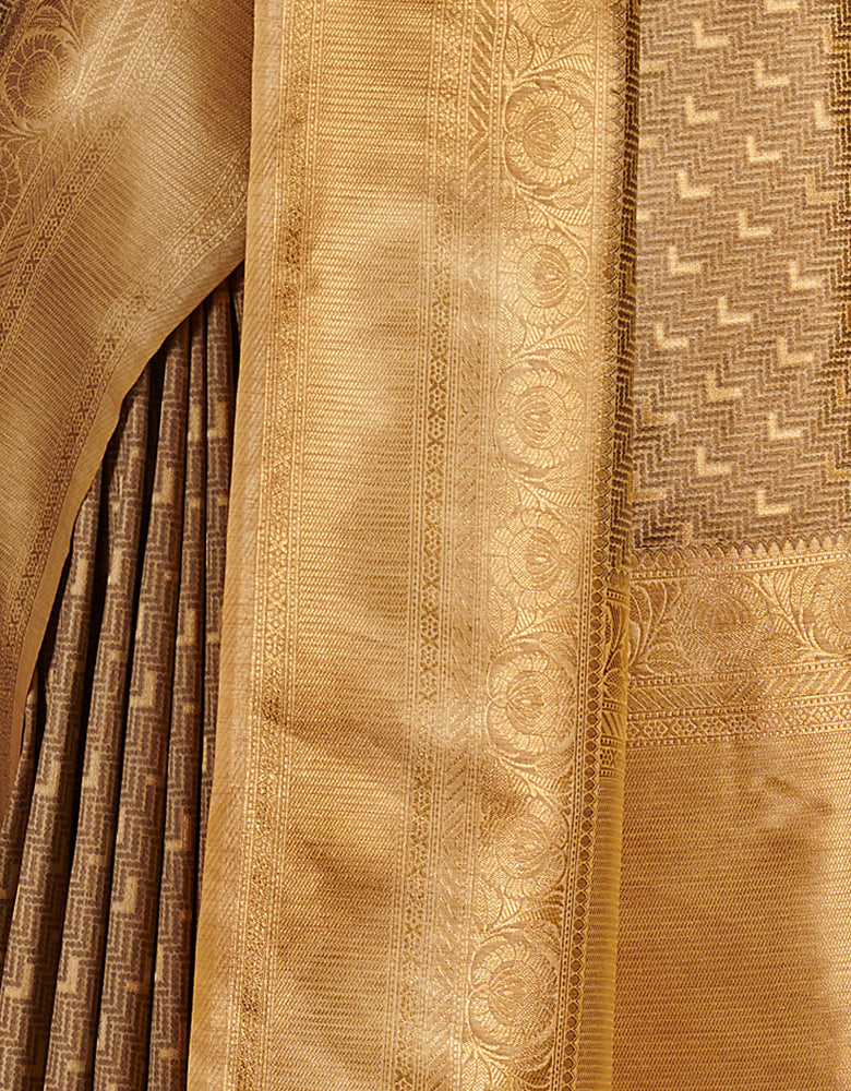 The Soul Vastra Silk Saree Golden