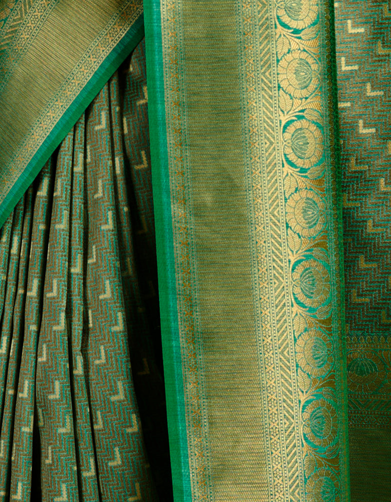 The Soul Vastra Silk Saree Green